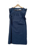 Vorschaubild 1 von Damen Sommerkleid Blau Gr. 36 S Stickerei Rüschen Casual