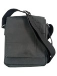Vorschaubild 1 von Herren Umhängetasche Leder Schwarz Messenger Bag Casual 22x28cm