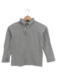 Vorschaubild 1 von Kinder Pullover Grau Gr. 128 Langarm mit Kragen und Knopfleiste