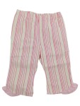 Vorschaubild 1 von Stoffhose Kinder Mädchen Rosa Gestreift Gr. 74 Baumwolle