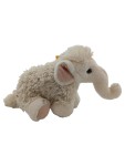 Vorschaubild 2 von Kuscheltier Mammut Plüschtier Beige 23 cm Knopf im Ohr