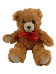 Vorschaubild 1 von Kuscheltier Teddybär Braun 30 cm mit roter Schleife