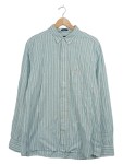 Vorschaubild 1 von Herren Business Hemd Blau Gestreift Gr. 52 XL Baumwolle Regular Fit