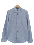 Vorschaubild 1 von Herren Business Hemd Blau Muster Gr. 50 L Regular Fit Baumwolle