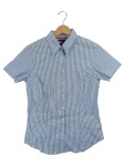 Vorschaubild 1 von Hemdbluse Damen Gr. 34 XS Blau Weiß Kariert Kurzarm Stretch