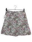 Vorschaubild 1 von A-Linienrock Damen Gr. 36 Grau Blumenmuster Casual
