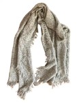 Vorschaubild 2 von Damen Schal Grau Meliert Fransen 177x68cm Polyacryl Casual