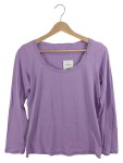 Vorschaubild 1 von Langarmshirt Damen Gr. 40 L Lila Basic Oberteil
