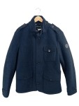 Vorschaubild 1 von Herren Wollmantel Jacke Blau Gr. 50 L Winter Wool Casual