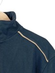 Vorschaubild 4 von Fleecepullover Herren Blau Gr. 54/XL Baumwolle Polyester Uni