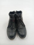 Vorschaubild 2 von Stiefel Herren Gr. 41 Schwarz Leder Schnürung Reißverschluss 3.5 cm Casual