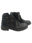 Vorschaubild 1 von Stiefel Herren Gr. 41 Schwarz Leder Schnürung Reißverschluss 3.5 cm Casual