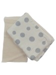 Vorschaubild 1 von Stirnband Beige Punkte Frottee Baumwolle Kinder Gr. 74