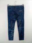 Vorschaubild 3 von Damen High Waist Jeans Blau Blattmuster Gr. 40