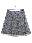 Vorschaubild 1 von Damen A-Linienrock Midirock Blau Paisley Gr. 42 Baumwolle