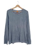 Vorschaubild 1 von Orange Herren Langarmshirt Blau Gr. 48 M Brusttasche