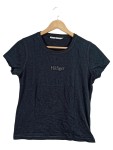 Vorschaubild 1 von Damen T-Shirt Schwarz Gr. 40 L Logo Casual Kurzarm Baumwolle
