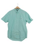 Vorschaubild 1 von Herren Freizeithemd Kurzarm Hemd Grün Gr. 50 L Button-Down