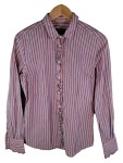 Vorschaubild 1 von Damen Bluse Rosa Gestreift Rüschen Gr. 38 M