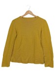 Vorschaubild 1 von Damen Pullover Gelb Gr. 34 XS Baumwolle Rundhals
