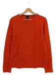 Vorschaubild 1 von Herren Pullover Gr. 48 M Orange Waffelstrick Rundhals Baumwolle