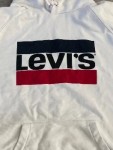 Vorschaubild 2 von Kapuzenpullover Hoodie Herren Gr. 44 XS Weiß Logo-Print Casual