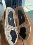 Vorschaubild 3 von Air Jordan 4 Retro Basketballschuhe Sneaker Herren Weiß Gr. 46
