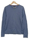 Vorschaubild 1 von Herren Pullover Blau Gr. 50 L Baumwolle Rundhals Langarm