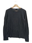 Vorschaubild 1 von Herren Pullover Grau Gr. 48 M Slim Fit Basic Langarm Rundhals
