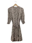 Vorschaubild 2 von Damen Blusenkleid Gr. 38 Beige Animal-Print Schlangenmuster