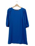 Vorschaubild 1 von Festliches Kleid Blau Gr. 42 XL Puffärmel Elegant