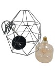Vorschaubild 1 von Deckenleuchte Geometrisch Schwarz Lampe Käfig Design Modern Metall