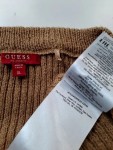 Vorschaubild 5 von Damen Pullover Gr. 42, XL Beige V-Ausschnitt Rippstrick Casual