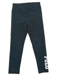 Vorschaubild 1 von Kinder Leggings Schwarz Gr. 116 Logo-Print Baumwolle