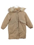 Vorschaubild 1 von Kids Wintermantel Beige Gr. 134 Kapuze Kunstfellbesatz Jacke