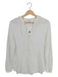 Vorschaubild 1 von Damen Hemdbluse Bluse Weiß Punkte Gr. 38 Casual
