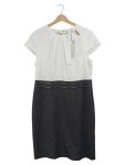 Vorschaubild 1 von Black Label Etuikleid Damen Gr. 42 Schwarz Weiß Businesskleid
