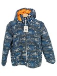Vorschaubild 1 von Winterjacke Kinder Gr. 158 Blau Outdoor Kapuze