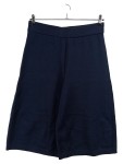 Vorschaubild 1 von Damen Hosenrock Culotte Strick Blau Gr. 36 S Wolle Baumwolle