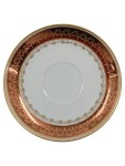 Vorschaubild 1 von Unterteller Porzellan Weiß Goldrand 13,5 cm Klassisch