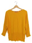 Vorschaubild 1 von Damen Pullover Gelb Gr. 44 XXL Rippstrick Casual 3/4-Arm