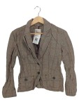 Vorschaubild 1 von Damen Blazer Kariert Braun Gr. 38 M Baumwolle Casual