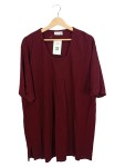 Vorschaubild 1 von T-Shirt Damen Rot Gr. 50 Basic Kurzarm