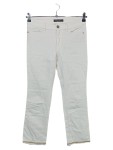 Vorschaubild 1 von Damen Jeans Straight Leg Gr. 36 Weiß Perlen Fransen