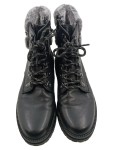 Vorschaubild 1 von Damen Schnürstiefel Schwarz Leder Gr. 41 Fellbesatz Winter