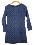 Vorschaubild 1 von Damen Freizeitkleid Blau Gr. 36 S Gepunktet Modal Langarm