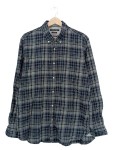 Vorschaubild 1 von Herren Freizeithemd Kariert Blau Langarm Button-Down Gr. 54 XXL