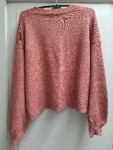 Vorschaubild 3 von Damen Pullover Rosa Gr. 36 S Casual Meliert Langarm