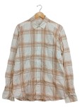 Vorschaubild 1 von Herren Freizeithemd Hemd Kariert Weiß Braun Orange Gr. 50 L
