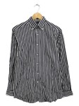 Vorschaubild 1 von Business Hemd Herren Blau Gestreift Gr. 46 S Langarm Button-Down